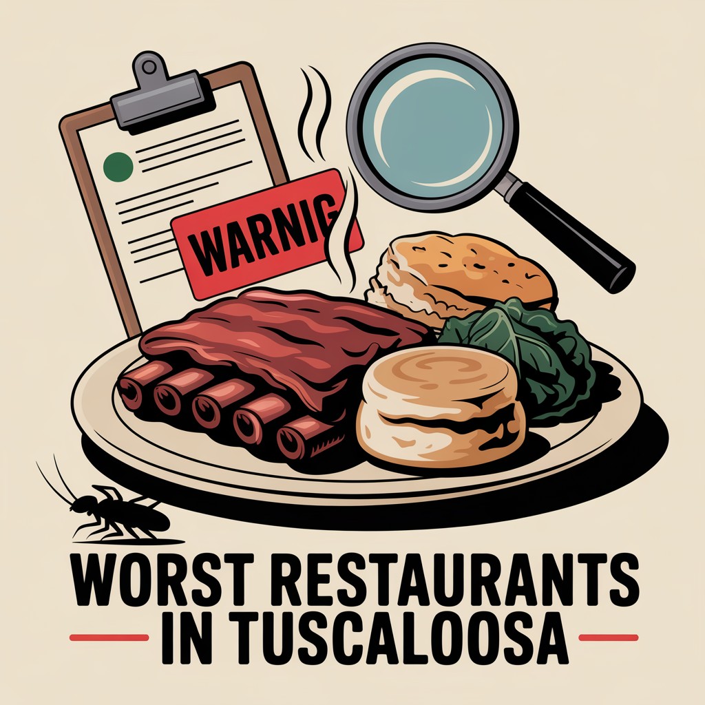 Worst restaurants in Tuscaloosa Alabama — health inspection and review guide